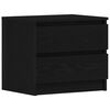 vidaXL Cabinet de chevet 2 pcs Ch&ecirc;ne noir 50 x 40 x 43,5 cm