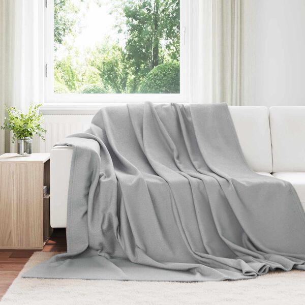 vidaXL Jet&eacute; Gris 240 x 220 cm Toison