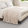 vidaXL Jet&eacute; Beige 150 x 130 cm Toison