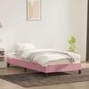 vidaXL Cadre de lit sans matelas rose 90x220 cm velours