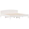 vidaXL Cadre de lit sans matelas blanc 180x200 cm bois massif de pin