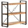 vidaXL Biblioth&egrave;que &agrave; 3 niveaux 90x30x80 cm Bois d'acacia massif