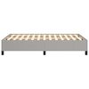 vidaXL Cadre de lit sans matelas gris clair 120x190 cm tissu
