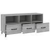 vidaXL Meuble TV Sonoma gris 102x35x50 cm Bois d'ingénierie