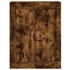 vidaXL Buffet haut Ch&ecirc;ne fum&eacute; 69,5x34x180 cm Bois d'ing&eacute;nierie
