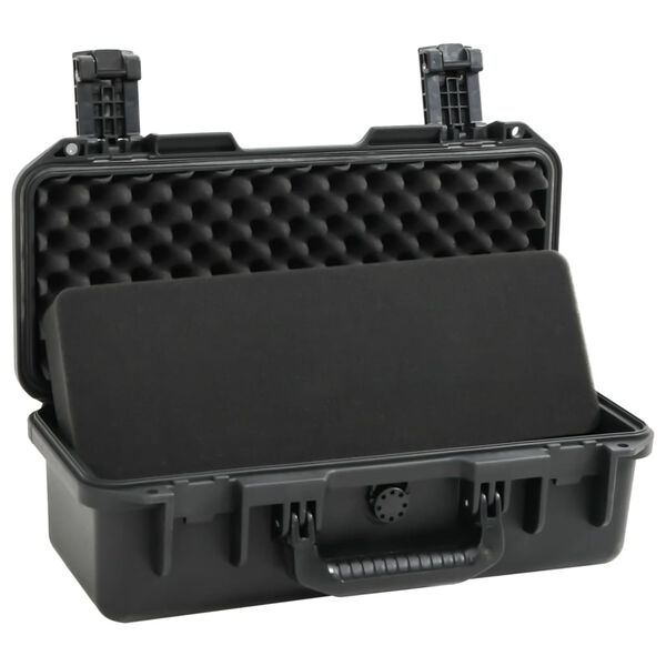 vidaXL Valise de vol portable Noir 46,5x21,5x17,5 cm PP