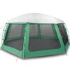 vidaXL Tente piscine toit amovible parois maille vert d'eau 690x690 cm