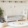 vidaXL Cadre de lit pour enfants blanc 90x200 cm bois de pin massif