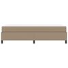 vidaXL Cadre de lit avec matelas Cappuccino 90 x 200 cm tissu