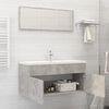 vidaXL Ensemble de meubles de salle de bain 2 pcs gris b&eacute;ton