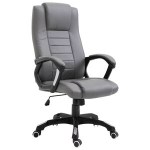 vidaXL Chaise de bureau Anthracite Similicuir