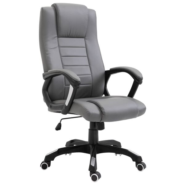 vidaXL Chaise de bureau Anthracite Similicuir