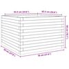 vidaXL Jardini&egrave;re 70x70x46 cm bois de pin massif