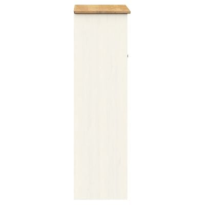 vidaXL Dessus de commode VIGO blanc 78x30x100 cm bois massif de pin