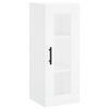 vidaXL Buffet haut Blanc 34,5x34x180 cm Bois d'ing&eacute;nierie