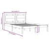 vidaXL Cadre de lit sans matelas 150x200 cm bois massif