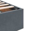 vidaXL Lit de Rangement avec stockage Gris fonc&eacute; 90 x 190 cm Velours