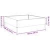 vidaXL Lit sur&eacute;lev&eacute; de jardin blanc 100x100x33,5 cm acier