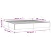 vidaXL Cadre de lit sans matelas bleu 200x200 cm tissu