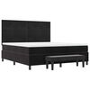 vidaXL Lit &agrave; ressorts avec matelas Noir 180 x 200 cm Velours