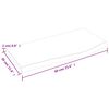 vidaXL &Eacute;tag&egrave;re murale marron fonc&eacute; 60x30x2 cm bois ch&ecirc;ne massif trait&eacute;