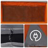 vidaXL Tente de camping tunnel 5 personnes gris et orange imperm&eacute;able