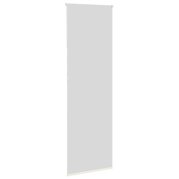 vidaXL Store enrouleur occultant blanc cass&eacute; 70x210cm largeur du tissu