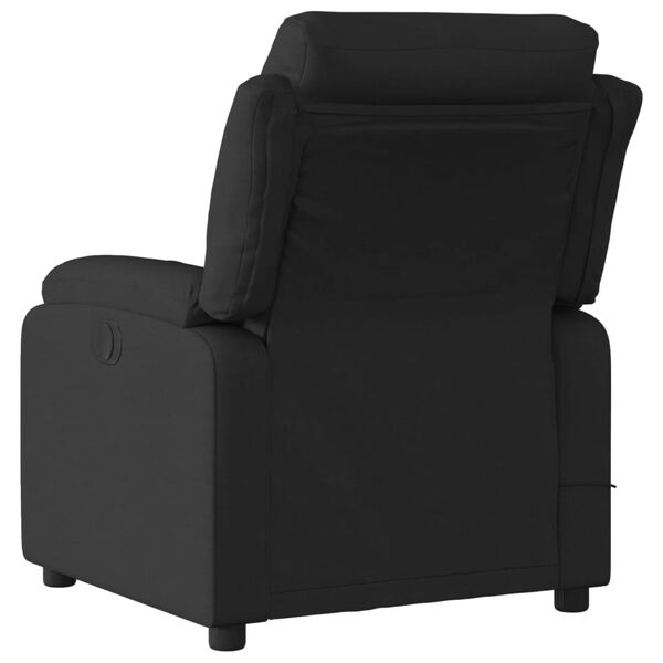vidaXL Fauteuil inclinable de massage noir tissu