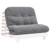 vidaXL Canap&eacute;-lit futon avec matelas 100x206x11 cm bois massif de pin