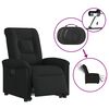 vidaXL Fauteuil inclinable &eacute;lectrique noir tissu