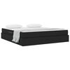 vidaXL Lit avec rangement et matelas Noir 180 x 200 cm Polyester