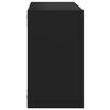 vidaXL &Eacute;tag&egrave;res cube murales 2 pcs Noir 26x15x26 cm