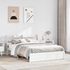 vidaXL Cadre de lit avec t&ecirc;te de lit sans matelas blanc 120x190 cm