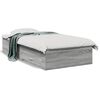vidaXL Cadre de lit avec tiroirs sans matelas sonoma gris 75x190 cm