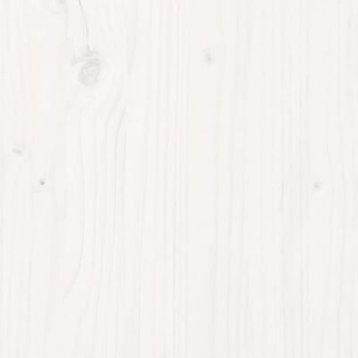 vidaXL Lit de palette Blanc 90x190 cm Bois de pin massif Simple