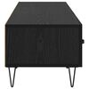 vidaXL Meuble TV Ch&ecirc;ne noir 150 x 36 x 30 cm Bois d'ing&eacute;nierie