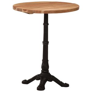 vidaXL Table de bistro &Oslash;60x76 cm Bois d'acacia massif