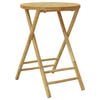 vidaXL Table de jardin pliable &Oslash;55x75 cm bambou