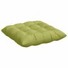 vidaXL Coussins de si&egrave;ge 4 pcs Vert clair 40 x 40 x 6 cm tissu