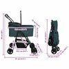 vidaXL Poussette Pliante pour Animaux Réglable Vert 81 x 47 x 99 cm