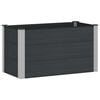 vidaXL Jardini&egrave;re sur&eacute;lev&eacute;e Noir 100 x 50 x 54 cm WPC et Aluminium