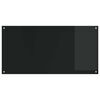 vidaXL Protection de cuisine Noir 120 x 60 cm verre tremp&eacute;