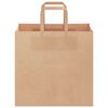 vidaXL Sacs en papier 50 pcs avec poign&eacute;es marron 26x17x25 cm