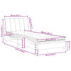 vidaXL Lit avec matelas Hanko noir 80x200 cm velours