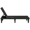 vidaXL Chaises longues lot de 2 noir 155x58x83 cm polypropyl&egrave;ne