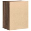 vidaXL Commode d'angle ch&ecirc;ne marron 60x41x76 cm bois d'ing&eacute;nierie