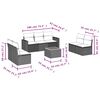 vidaXL Salon de jardin avec coussins 8 pcs beige r&eacute;sine tress&eacute;e