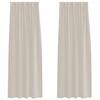vidaXL Rideau en Voile 2 pcs Couleur sable 260 x 140 cm Polyester