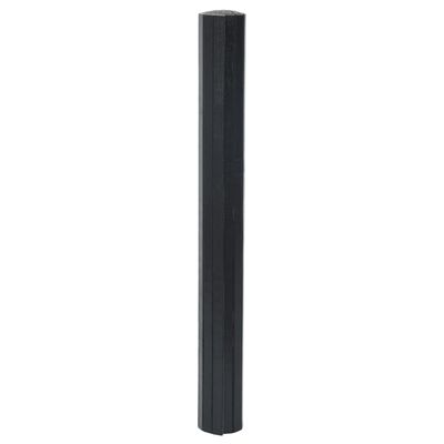 vidaXL Tapis rectangulaire noir 70x100 cm bambou