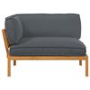 vidaXL Ensemble de Canap&eacute;s avec coussin Anthracite 131,5 x 92 x 69 cm